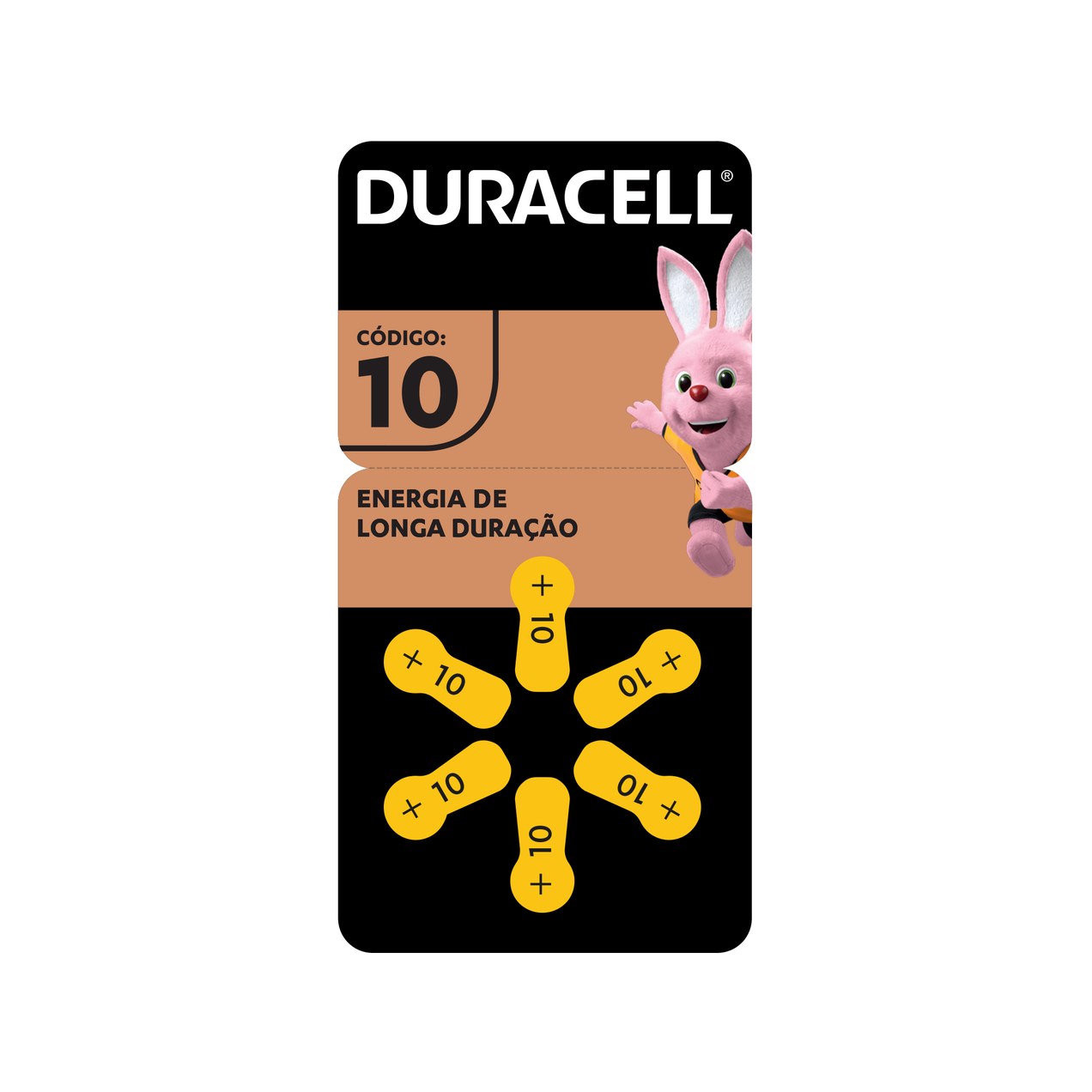 Pilha Auditiva Codigo 10 Duracell Com 6 Unidades