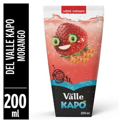 Refresco Adoçado Morango Del Valle Kapo Caixa 200ml