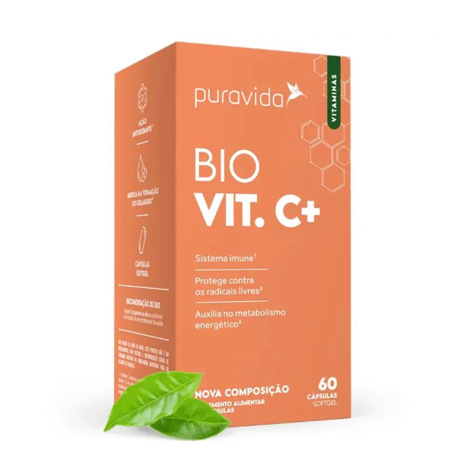Vitamina C Lipossomal Pura Vida 60cap | Bio Vit. C+