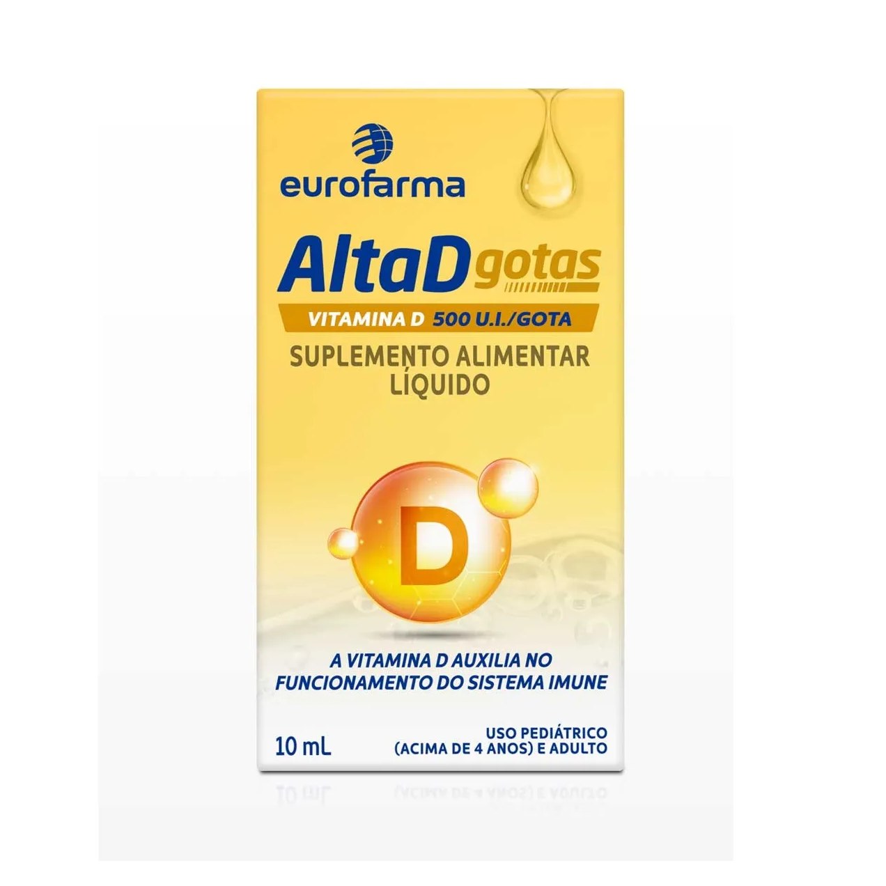 Vitamina D 500UI Alta D Gotas 10ml