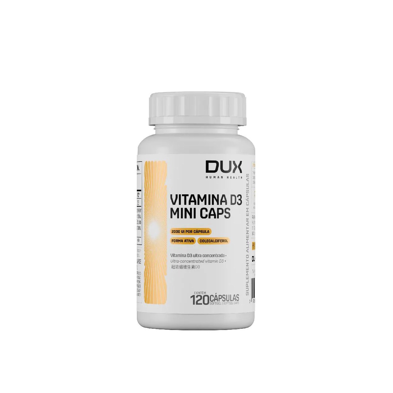 Vitamina D3 2.000UI Dux 120 Cápsulas