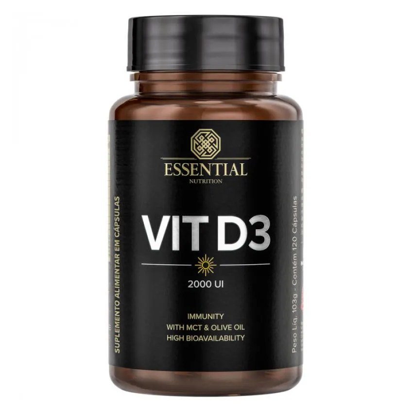Vitamina D3 2000 Ui (120 Cápsulas) – Essential Nutrition